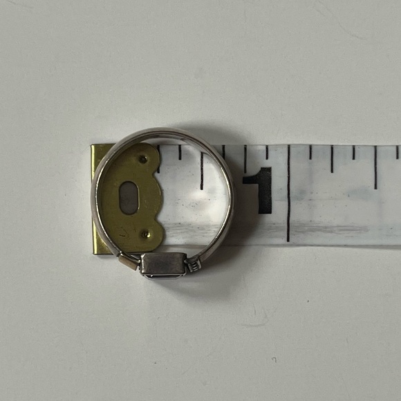 🌀vintage silver detailed ring with purple jewel - Picture 8 of 8